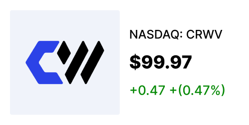 CRWV stock card